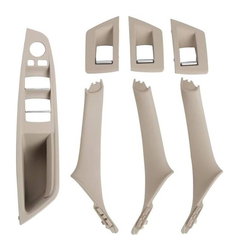 Für 5er-Serie Für F10 F11 Auto-Innentürgriffverkleidung Pull Trim Cover Fensterschalter Set Lift Control Button Hauptschalter Für Elektrische Fensterhebe(Lhd Oyster) von FAHBSTR
