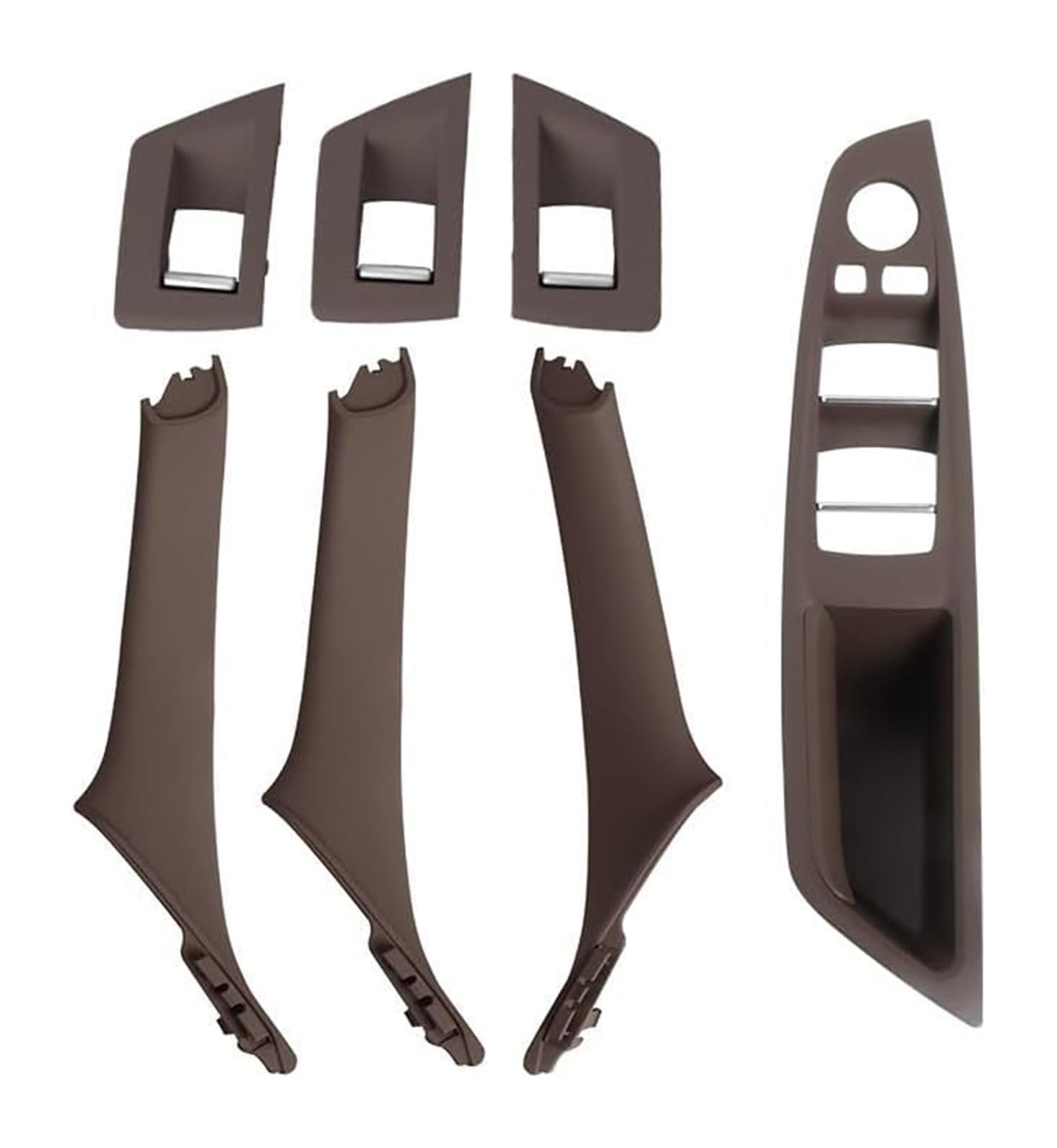 Für 5er-Serie Für F10 F11 Auto-Innentürgriffverkleidung Pull Trim Cover Fensterschalter Set Lift Control Button Hauptschalter Für Elektrische Fensterhebe(RHD Moka) von FAHBSTR