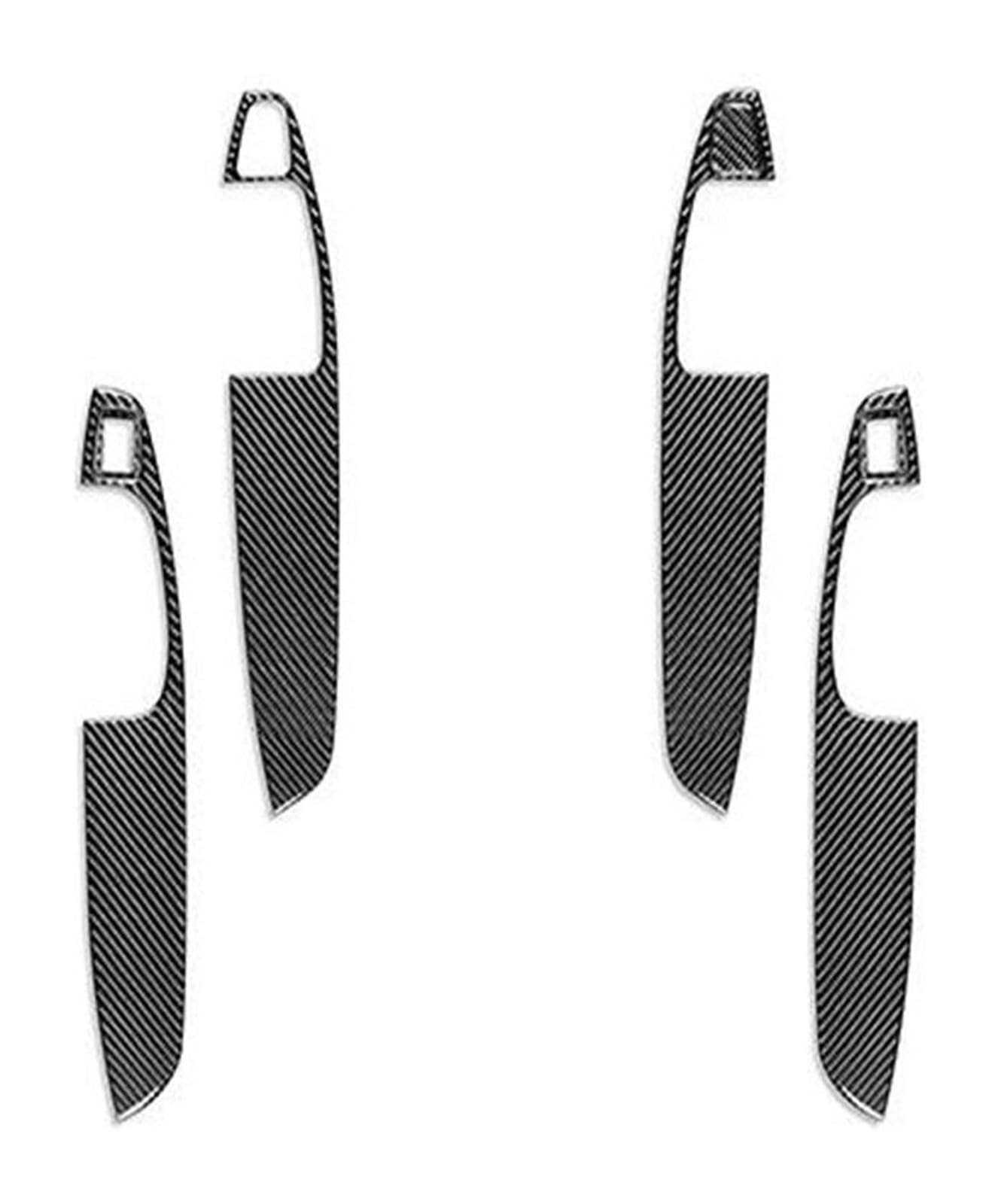 Für B&MW Für E46 1998-2005 Kohlefaser-Fensterheber-Bedienknopf-Panel-Trimm-Auto-Innendekoraufkleber Hauptschalter Für Elektrische Fensterhebe(Schwarz) von FAHBSTR
