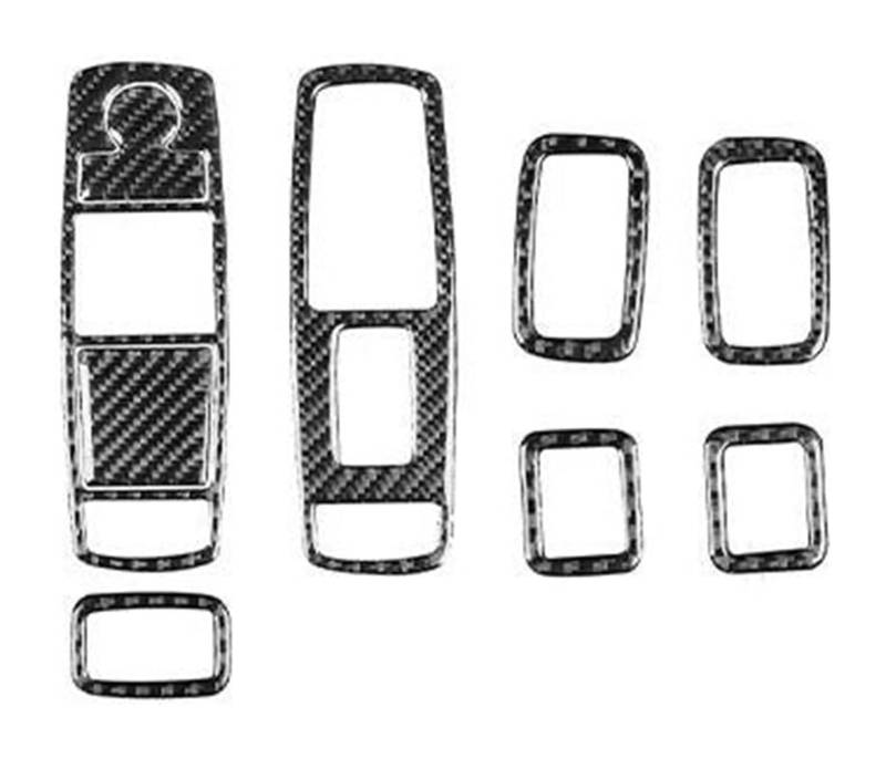 Für Dodge Für Caravan 2008 2009 2010 Auto Center Console Trim Fensterheber-Bedienfeld Innenaufkleber Hauptschalter Für Elektrische Fensterhebe(Schwarz,3) von FAHBSTR