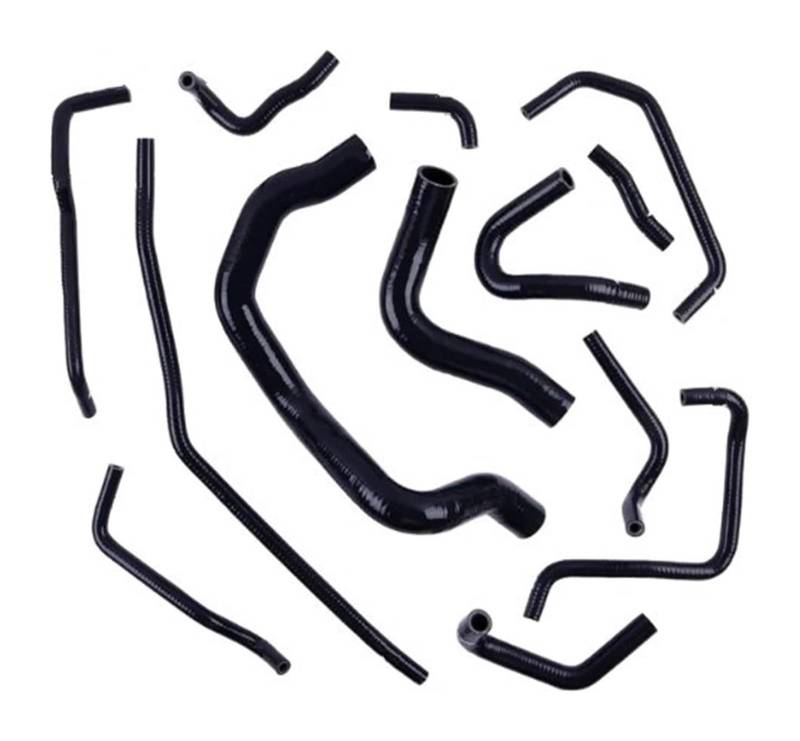 Für Mazda Mx5 Für Miata Für NB Für MK2 MK2.5 1.8 BP-Z3 1998-2005 Motor-Silikon-Kühlmittel-Entlüftungsschlauch-Kit Air Box Ansaugschlauch(Schwarz) von FAHBSTR