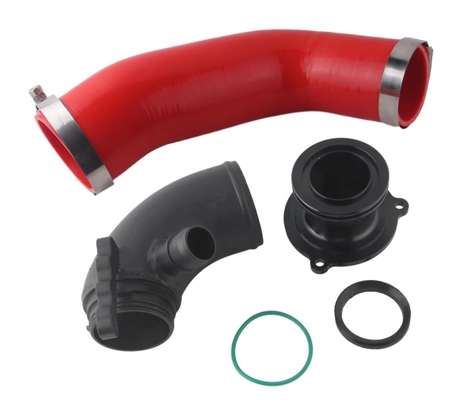 Für Octavia MK3 Für VRS 5E 1,8 T 2,0 T Silikon Ansaugschlauch Turbo Einlass Ellenbogen Schalldämpfer Motor Air Box Ansaugschlauch(rot) von FAHBSTR