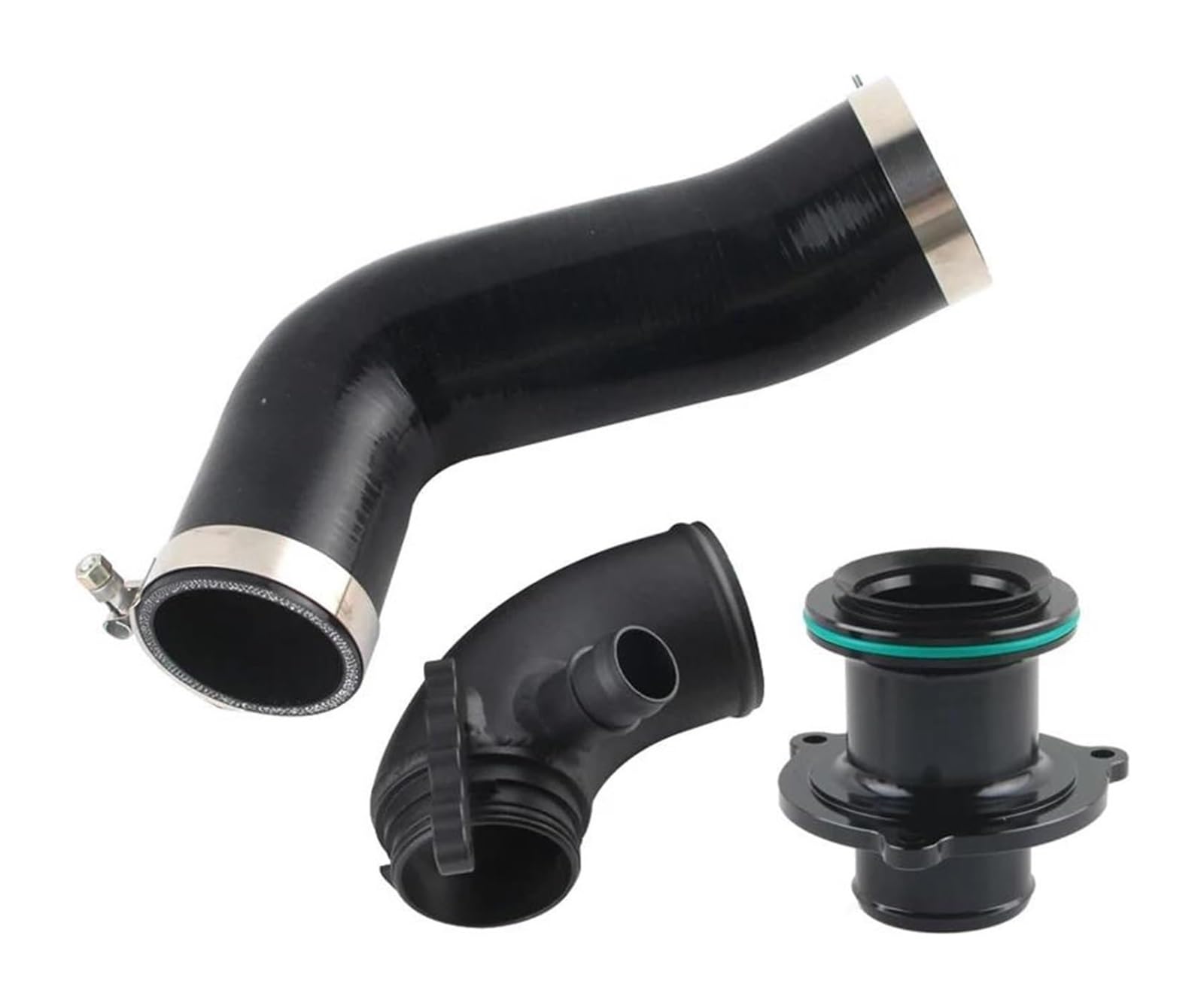 Für SEAT Für Leon MK3 1,8 T 2,0 T FÜR Cupra 5F 1,8T 2,0T Silikon Ansaugschlauch Turbo Einlass Ellenbogen Schalldämpfer Motor Air Box Ansaugschlauch(Schwarz) von FAHBSTR