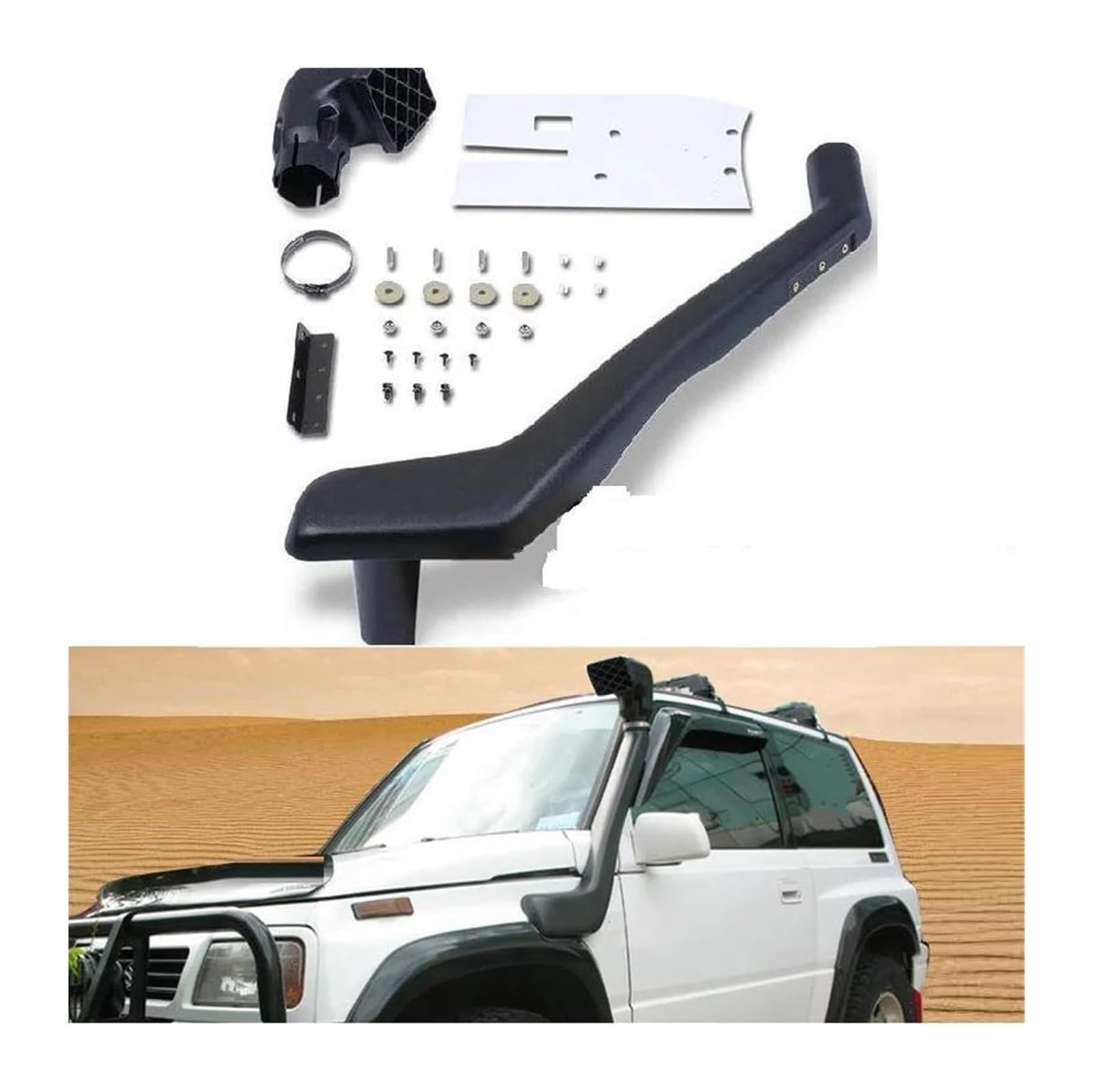 Für Suz&uki Für Grand Für Vitara 1991-1999 Lufteinlass Schnorchelkopf Mushroom Flow Air Pipe Lufteinlassfilter Air Box Ansaugschlauch(LEFT SIDE FIT) von FAHBSTR