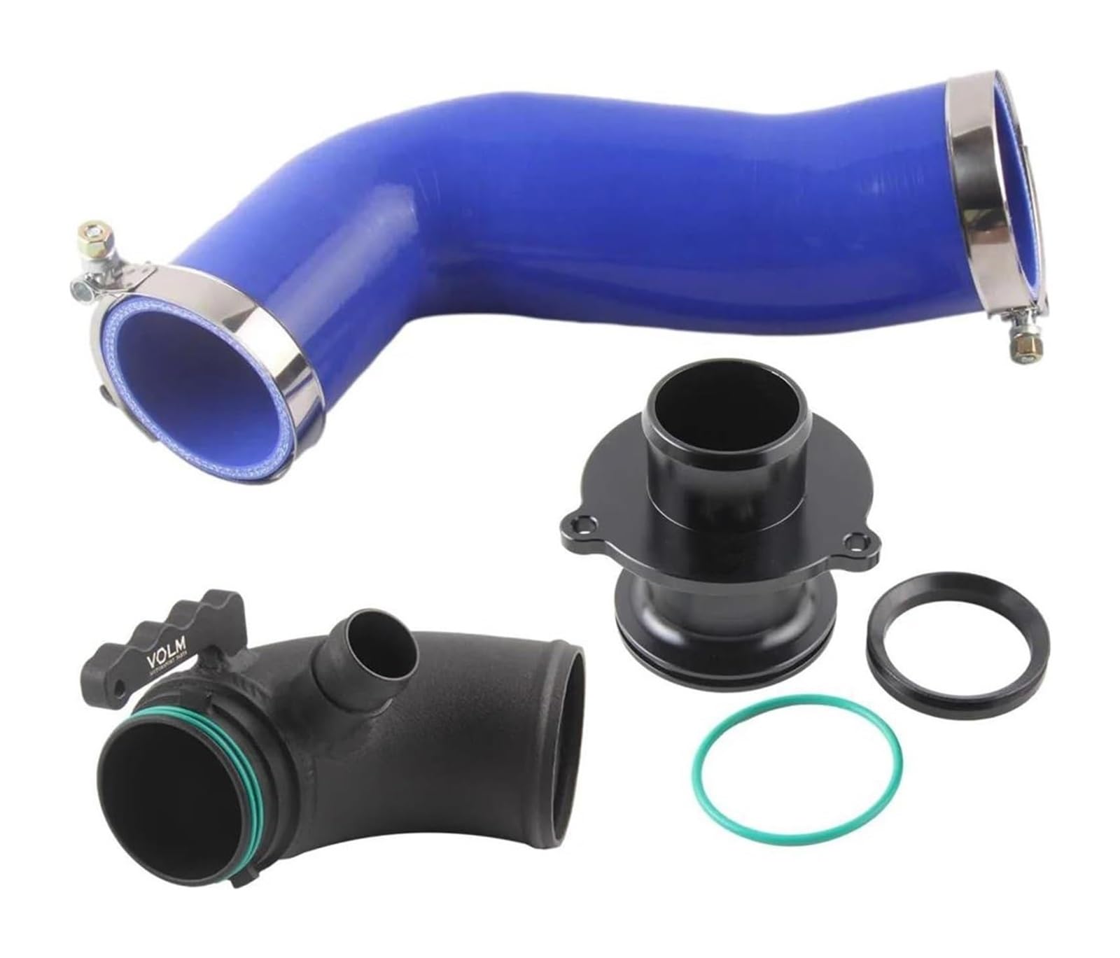 Für VW Für G&olf MK7 Für GTI 1,8 T Für Fließheck Für Sportwagen Für Gen3 2,0 T Silikon Ansaugschlauch Turbo Einlasskrümmer Air Box Ansaugschlauch(Blau) von FAHBSTR