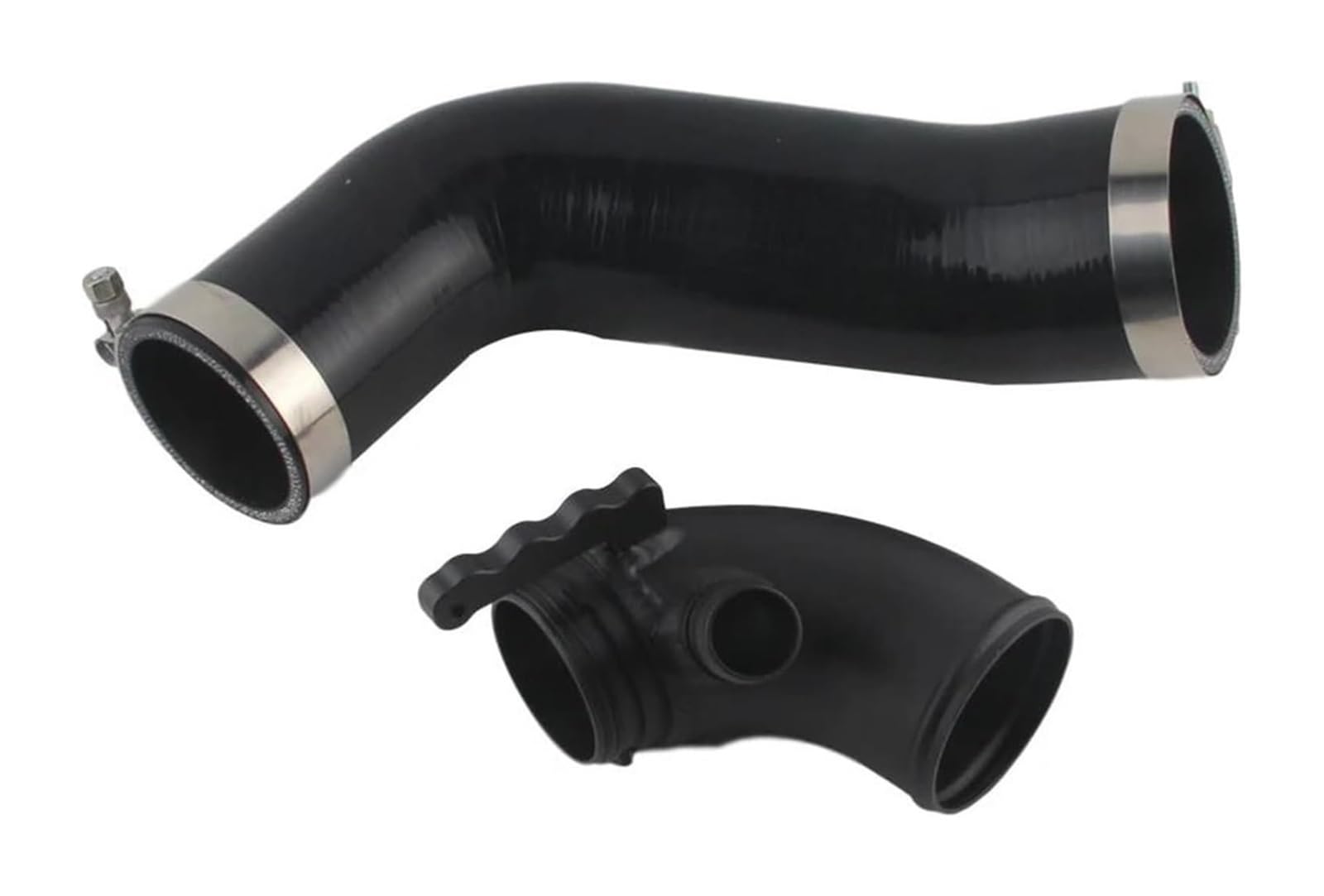 Für VW Für G&olf MK7 GTI Für Sportwagen 1,8 T 2,0 T Auto Turbo Einlass Outlet Upgrade Rohre Ansaugrohre Schalldämpfer Löschen Air Box Ansaugschlauch(Black Hose B) von FAHBSTR