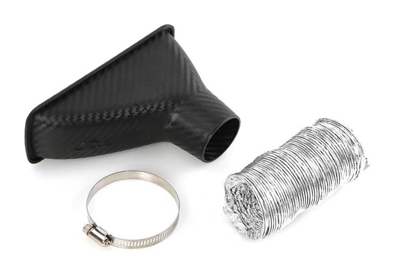 Lufteinlass Langlebiger Carbon-Look Auto-Frontstoßstange Turbo-Lufteinlass Einlassrohr Lufttrichter-Kit Ansaugentlüftung Air Box Ansaugschlauch von FAHBSTR