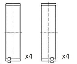 Fai Autoparts Pleuellager [Hersteller-Nr. BB2167-STD] für Jaguar, Land Rover von FAI AutoParts