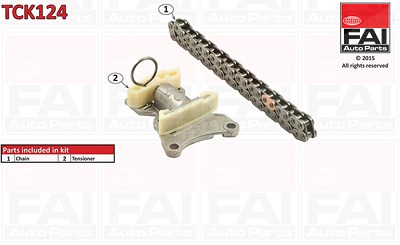 Fai Autoparts Steuerkettensatz [Hersteller-Nr. TCK124] für Audi, Seat, Skoda, VW von FAI AutoParts