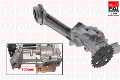 Fai Autoparts Ölpumpe [Hersteller-Nr. OP350] für Dacia, Mercedes-Benz, Nissan, Renault, Suzuki von FAI AutoParts