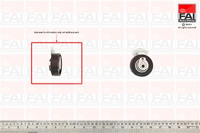 Fai Autoparts Spannrolle, Zahnriemen [Hersteller-Nr. T9357] für Audi, Seat, Skoda, VW von FAI AutoParts