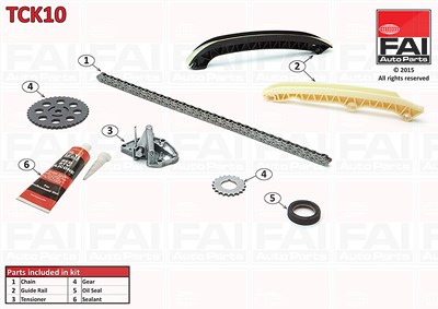 Fai Autoparts Steuerkettensatz [Hersteller-Nr. TCK10] für Seat, Skoda, VW von FAI AutoParts