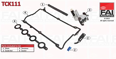 Fai Autoparts Steuerkettensatz [Hersteller-Nr. TCK111] für Audi, Seat, Skoda, VW von FAI AutoParts