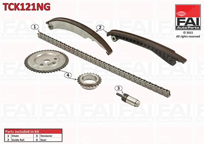 Fai Autoparts Steuerkettensatz [Hersteller-Nr. TCK121NG] für Chrysler, Fiat, Jeep, Mini von FAI AutoParts