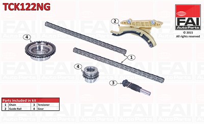 Fai Autoparts Steuerkettensatz [Hersteller-Nr. TCK122NG] für Ford von FAI AutoParts