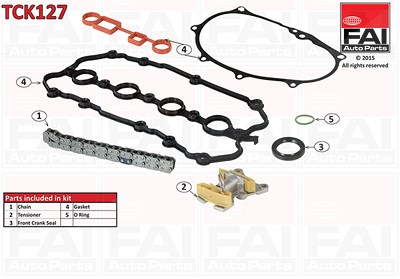 Fai Autoparts Steuerkettensatz [Hersteller-Nr. TCK127] für Audi, Seat, Skoda, VW von FAI AutoParts