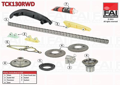 Fai Autoparts Steuerkettensatz [Hersteller-Nr. TCK130RWD] für Ford, Land Rover, Mazda von FAI AutoParts