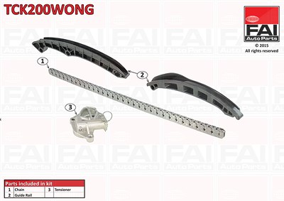 Fai Autoparts Steuerkettensatz [Hersteller-Nr. TCK200WONG] für Seat, Skoda, VW von FAI AutoParts