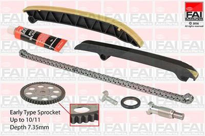 Fai Autoparts Steuerkettensatz [Hersteller-Nr. TCK208] für Audi, Seat, Skoda, VW von FAI AutoParts