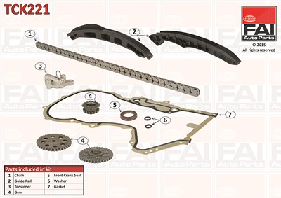 Fai Autoparts Steuerkettensatz [Hersteller-Nr. TCK221] für VW von FAI AutoParts