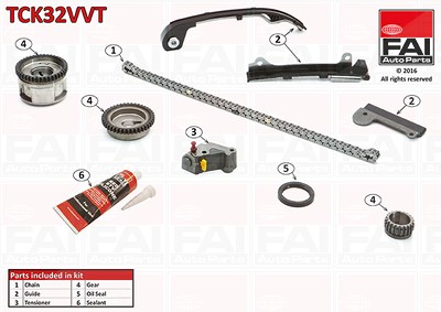 Fai Autoparts Steuerkettensatz [Hersteller-Nr. TCK32VVT] für Nissan von FAI AutoParts