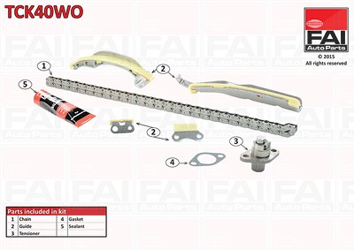 Fai Autoparts Steuerkettensatz [Hersteller-Nr. TCK40WO] für Mitsubishi von FAI AutoParts