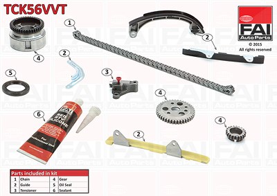 Fai Autoparts Steuerkettensatz [Hersteller-Nr. TCK56VVT] für Toyota von FAI AutoParts