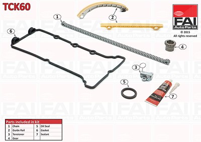 Fai Autoparts Steuerkettensatz [Hersteller-Nr. TCK60] für Fiat, Suzuki von FAI AutoParts