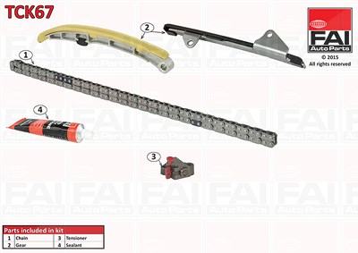 Fai Autoparts Steuerkettensatz [Hersteller-Nr. TCK67] für Mini, Subaru, Toyota von FAI AutoParts