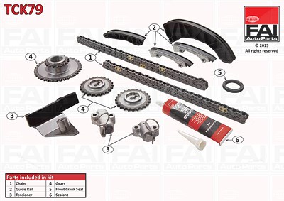 Fai Autoparts Steuerkettensatz [Hersteller-Nr. TCK79] für Hyundai, Kia von FAI AutoParts