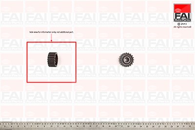 Fai Autoparts Umlenk-/Führungsrolle, Zahnriemen [Hersteller-Nr. T9244] für Ford von FAI AutoParts