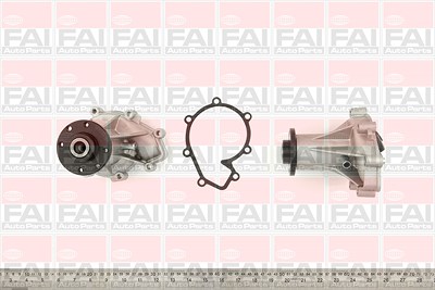 Fai Autoparts Wasserpumpe [Hersteller-Nr. WP1435] für Gm Korea, Mercedes-Benz, Ssangyong, VW von FAI AutoParts