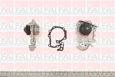 Fai Autoparts Wasserpumpe [Hersteller-Nr. WP6123] für Dacia, Nissan, Renault von FAI AutoParts