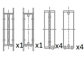 Kurbelwellenlager FAI Autoparts BM1040-STD von FAI Autoparts