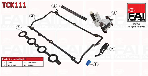 Steuerkettensatz Zylinderkopf FAI Autoparts TCK111 Steuerkettensatz Zylinderkopf FAI Autoparts TCK111 von FAI Autoparts