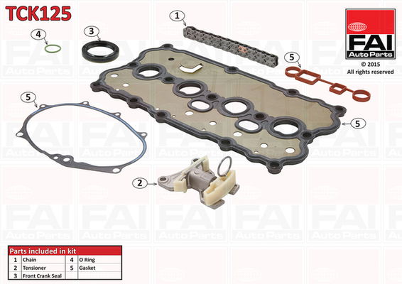 Steuerkettensatz Zylinderkopf FAI Autoparts TCK125 von FAI Autoparts