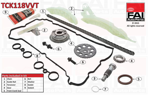 Steuerkettensatz oben FAI Autoparts TCK118VVT von FAI Autoparts