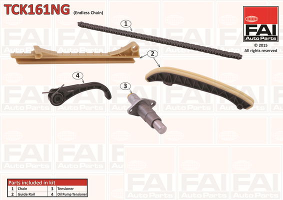 Steuerkettensatz oben FAI Autoparts TCK161NG von FAI Autoparts