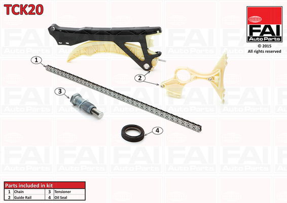 Steuerkettensatz oben FAI Autoparts TCK20 von FAI Autoparts
