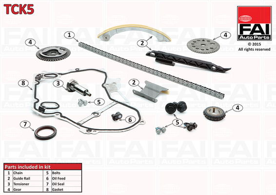 Steuerkettensatz oben FAI Autoparts TCK5 von FAI Autoparts