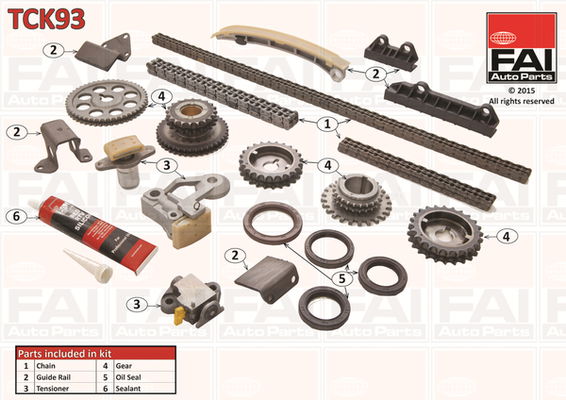 Steuerkettensatz oben FAI Autoparts TCK93 von FAI Autoparts