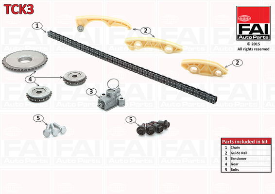 Steuerkettensatz unten FAI Autoparts TCK3 von FAI Autoparts