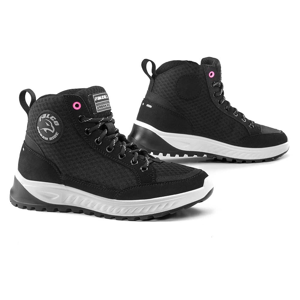 Falco Airforce Damen Motorradschuhe (Black,38) von FALCO