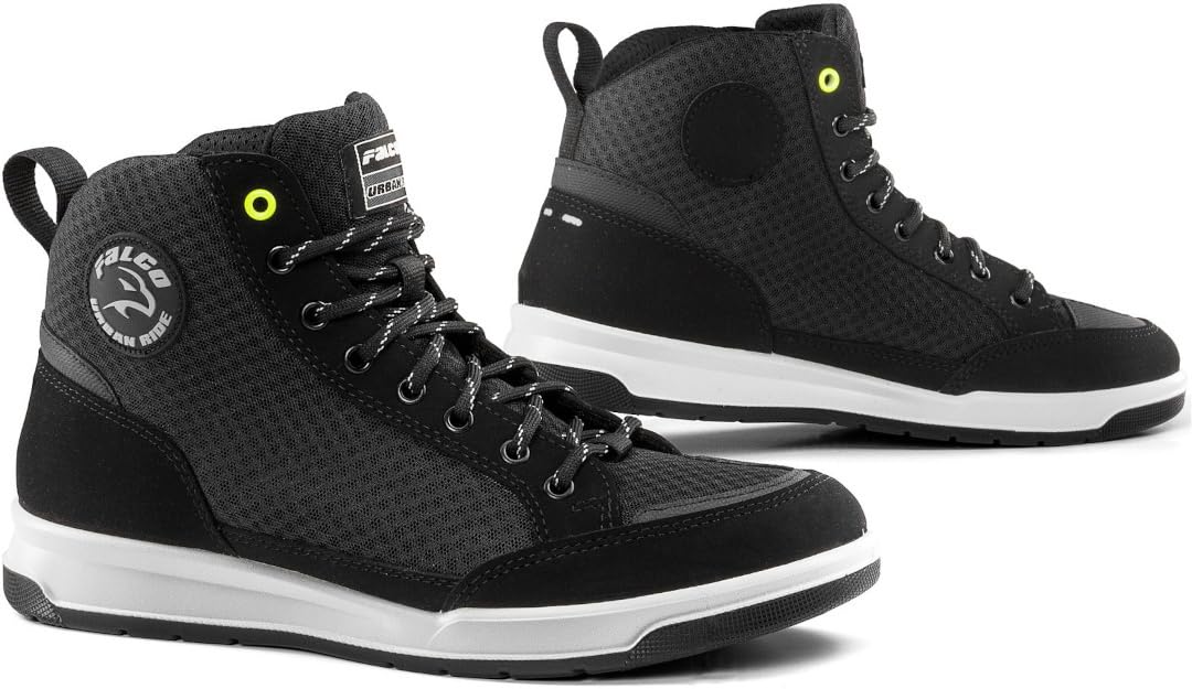 Falco Airforce Motorradschuhe, schwarz, 43 von FALCO