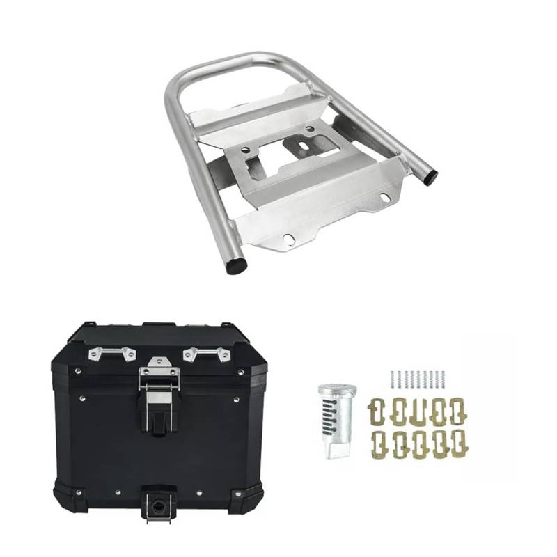 Hinterradgepäckträger Motorrad-Aluminium-Gepäckträger-Satteltasche für für DL650 für V-Strom 650 2017-2022 Box-Seitengepäck-Hinterkoffer-Rack-Halterung von FALELELV