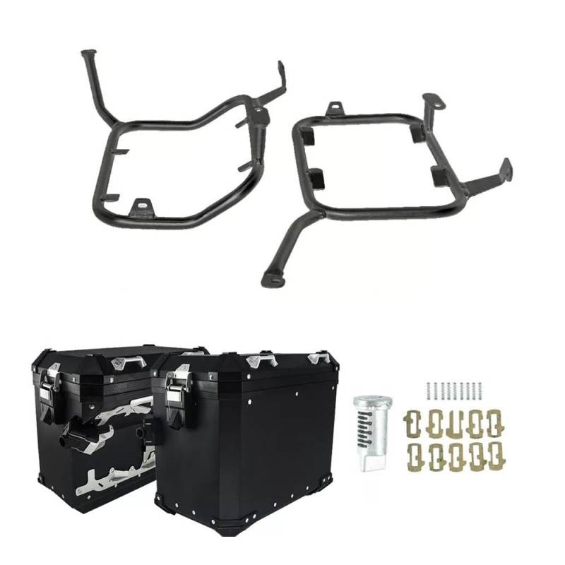 Hinterradgepäckträger Motorrad-Aluminium-Gepäckträger-Satteltasche für für DL650 für V-Strom 650 2017-2022 Box-Seitengepäck-Hinterkoffer-Rack-Halterung von FALELELV