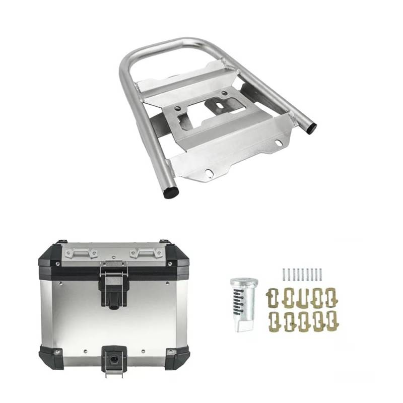 Hinterradgepäckträger Motorrad-Aluminium-Gepäckträger-Satteltasche für für DL650 für V-Strom 650 2017-2022 Box-Seitengepäck-Hinterkoffer-Rack-Halterung von FALELELV