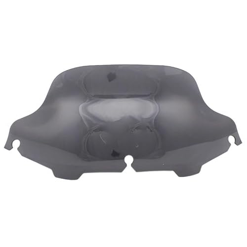 Scheiben Windabweiser Motorrad 6''/8" Schwarz//Klar Windschutzscheibe Verkleidung Windschutzscheibe Für Electra Street Glide FLHX Touring 1996-2013 von FALELELV