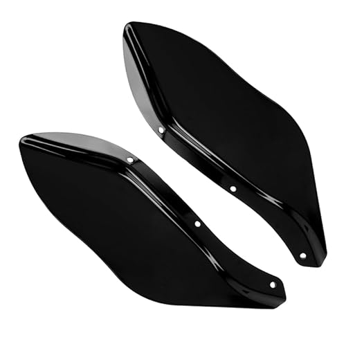 Scheiben Windabweiser Schwarze Motorrad-Luftabweiser, Windschutzscheiben, ABS-Flügel, Seitliche Batwing-Verkleidung, Windabweiser Für Electra Street Glide 96–13 von FALELELV