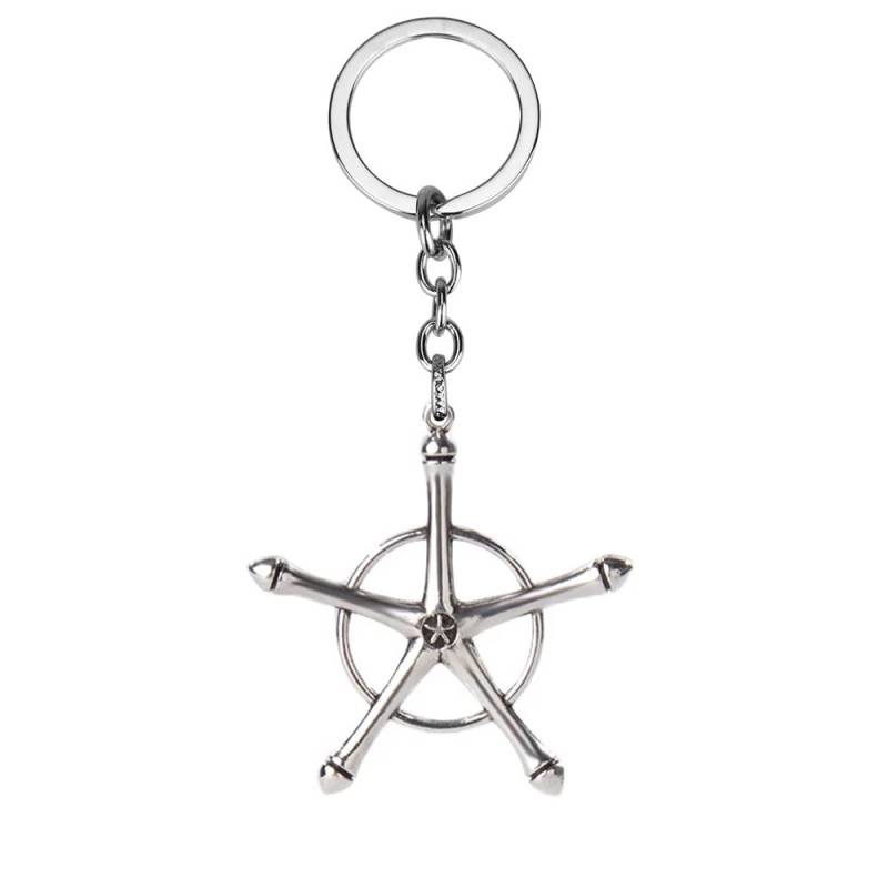 FAN X JEWELRY Uryuu Quincy Cross Keychain Anime Cosplay Armband Kette Halloween Geschenke für Frauen Männer und Fans, Quincy Cross Schlüsselanhänger, One Size von FAN X JEWELRY